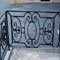restoration antique steel iron rail cut to fit area sandblasted and powder coated
